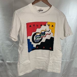 Vintage 1996 Olympics Atlanta Ss T-Shirt Size S